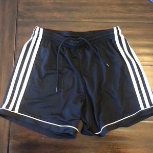 Kids Adidas black sports shorts, youth large